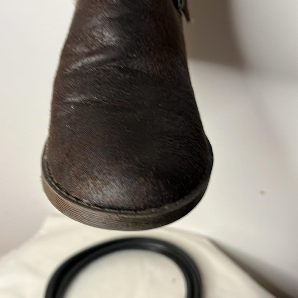 Tall knee boots, dark brown, Candies 7 1/2M, buckle styling, near new condition - Picture 2 of 5